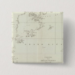 China and Asia 15 Cm Square Badge