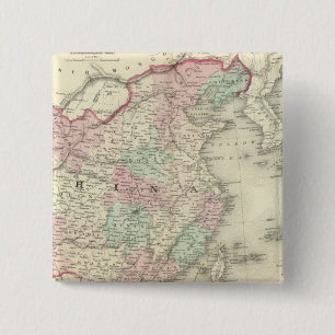 China and Japan 2 15 Cm Square Badge