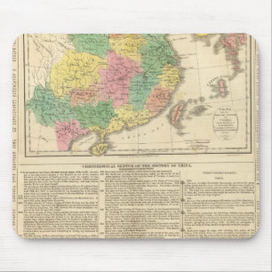 China and Japan Atlas Map Mouse Mat