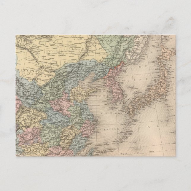 China and Korea Postcard (Front)