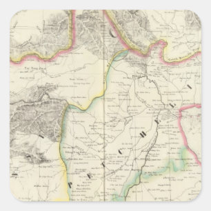 China, Asia 59 Square Sticker