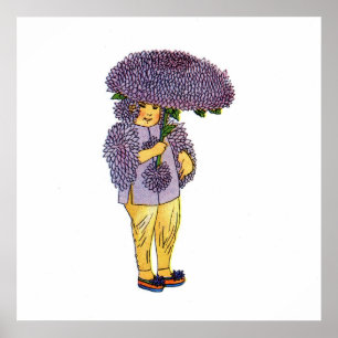 China Aster Poster