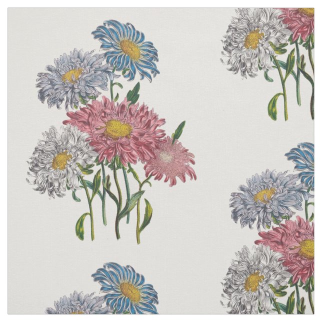 China Asters Fabric (Swatch)