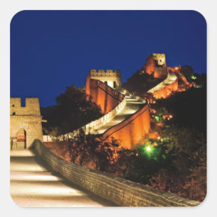 China, Badaling, Great Wall, view of Square Sticker