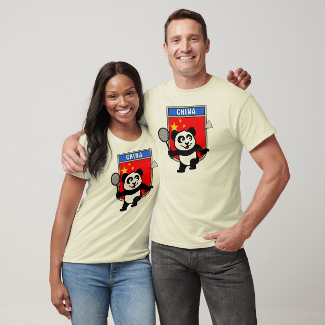 China Badminton Panda T-Shirt (Unisex)