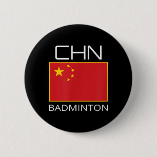 China Badminton Team Fan Gift Chinese Athlete Chn 6 Cm Round Badge