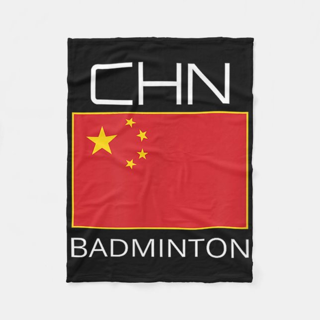 China Badminton Team Fan Gift Chinese Athlete Chn  Fleece Blanket (Front)