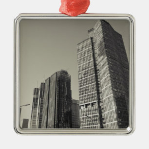 China, Beijing, Chaoyang District. Fortune Plaza Metal Tree Decoration