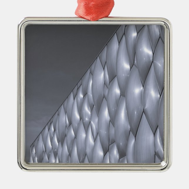 China, Beijing. National Aquatics Centre Metal Tree Decoration (Front)