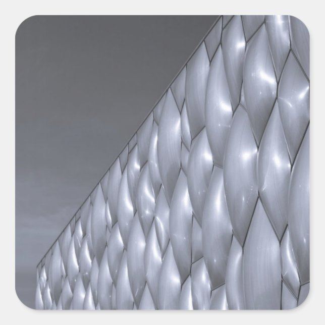 China, Beijing. National Aquatics Centre Square Sticker (Front)