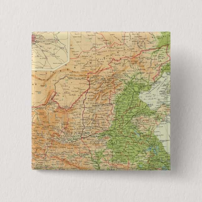 China Beijing Region 15 Cm Square Badge (Front)