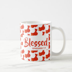 CHINA Blessed Ephesians Christian Scripture Coffee Mug