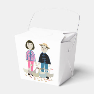 China boy and girl favour box