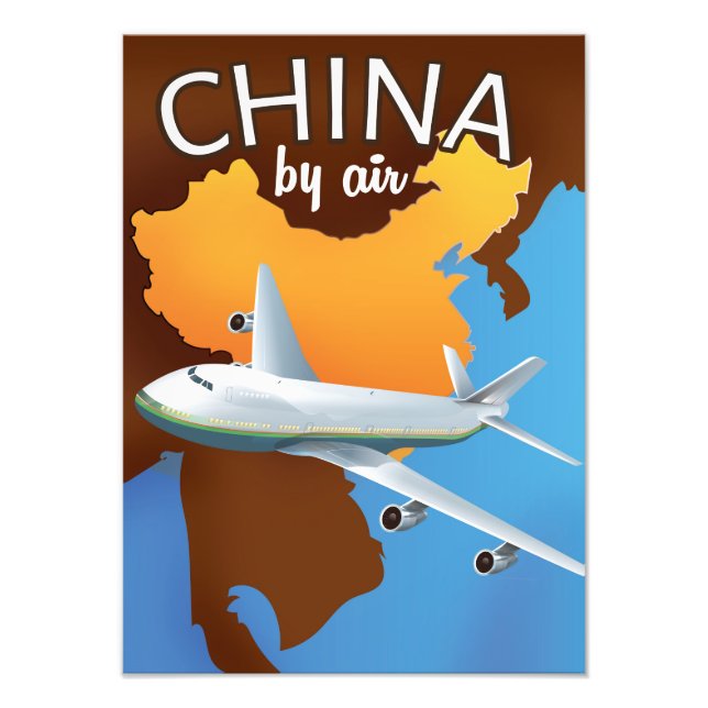 China By air travel poster (Front)