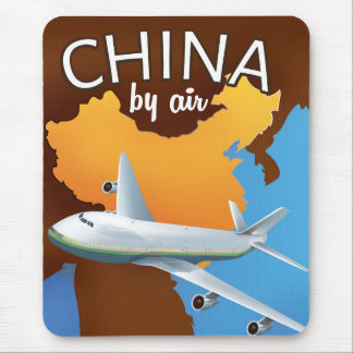 China By air travel poster Mouse Mat