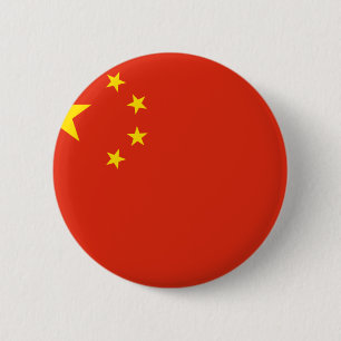 China; Chinese Flag 6 Cm Round Badge