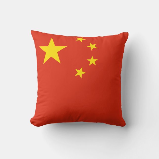 China (Chinese) Flag Cushion (Front)