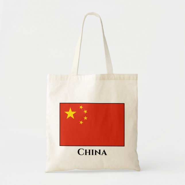 China (Chinese) Flag Tote Bag (Front)