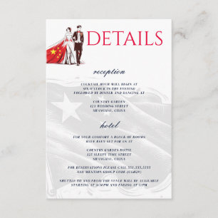 China Couple Enclosure Card