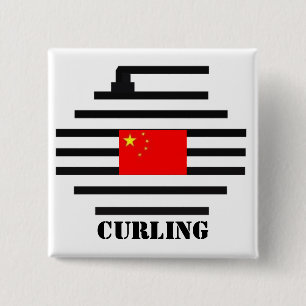 China Curling 15 Cm Square Badge