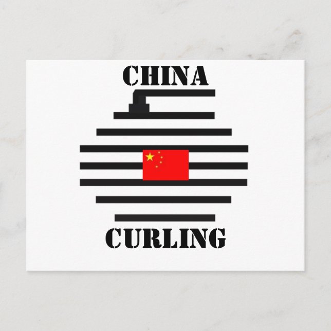 China Curling Postcard (Front)
