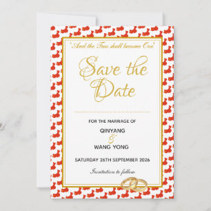CHINA Custom Christian Wedding 婚礼 Save The Date