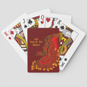 China Dragon , 2024 Year Of The Dragon Playing Cards