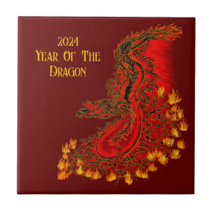 China Dragon , 2024 Year Of The Dragon Tile