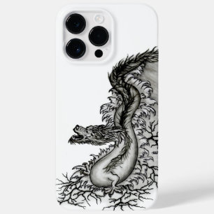 China Dragon, Black and white Design in Tattoostyl Case-Mate iPhone 14 Pro Max Case