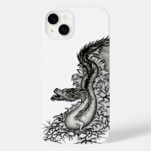 China Dragon, Black and white Design in Tattoostyl Case-Mate iPhone 14 Plus Case