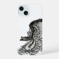 China Dragon, Black and white Design in Tattoostyl