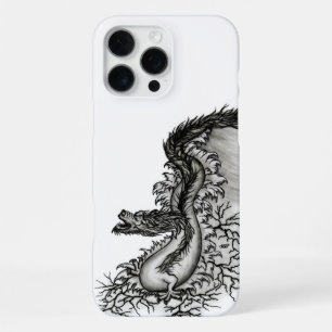 China Dragon, Black and white Design in Tattoostyl iPhone 16 Pro Max Case
