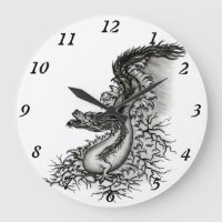 China Dragon, Black and white Design in Tattoostyl