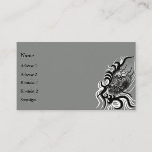 China Dragon in Tattoostyle Business Card
