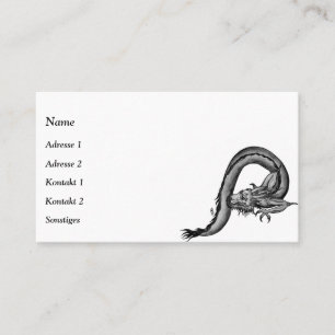 China Dragon in Tattoostyle Business Card