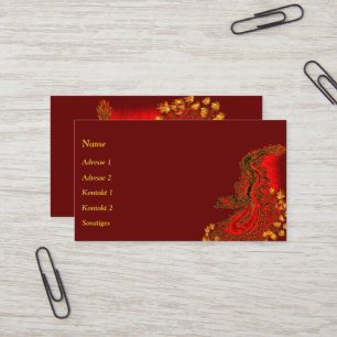 China Dragon in Tattoostyle Business Card