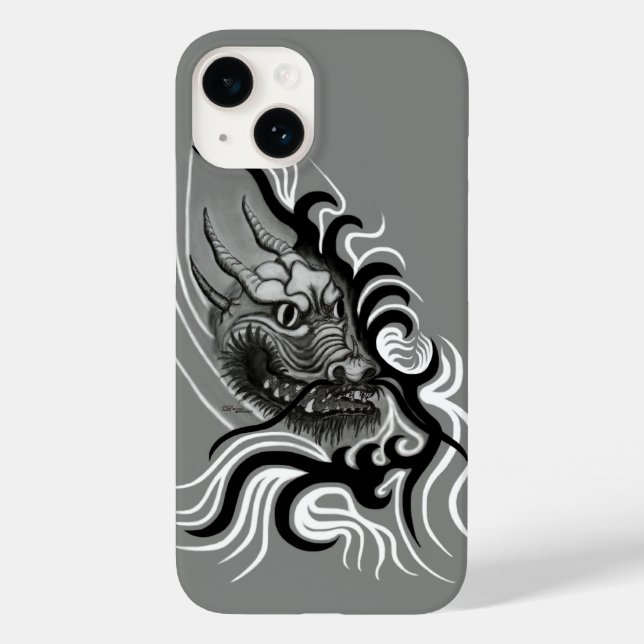 China Dragon in Tattoostyle Case-Mate iPhone Case (Back)