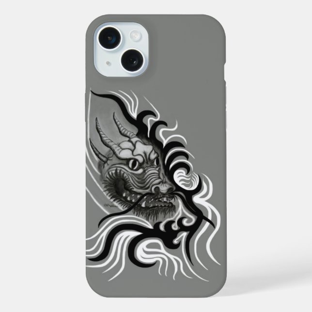 China Dragon in Tattoostyle iPhone Case (Back)