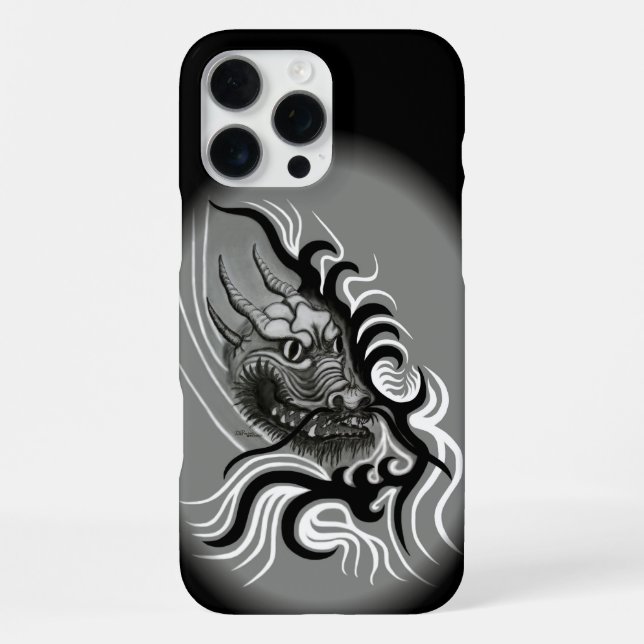China Dragon in Tattoostyle iPhone Case (Back)