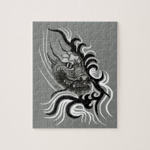 China Dragon in Tattoostyle Jigsaw Puzzle