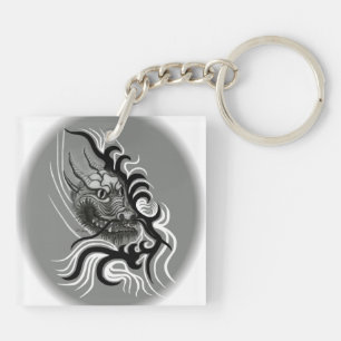 China Dragon in Tattoostyle Key Ring