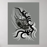 China Dragon in Tattoostyle