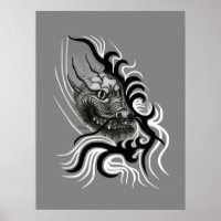 China Dragon in Tattoostyle