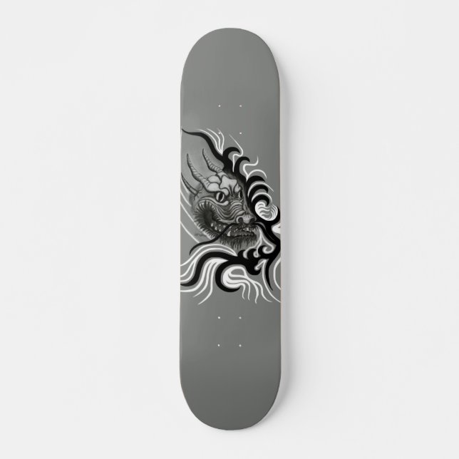China Dragon in Tattoostyle Skateboard (Front)