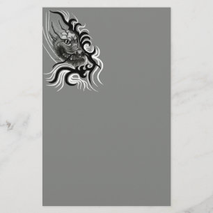 China Dragon in Tattoostyle Stationery