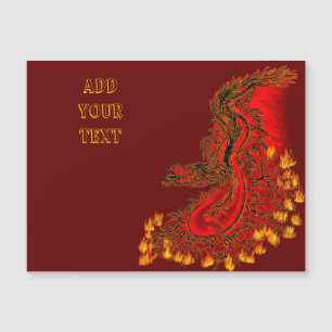 China Dragon red and gold design