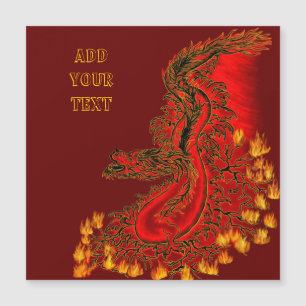 China Dragon red and gold design