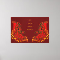 China Dragon red and gold design