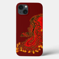 China Dragon red and gold design