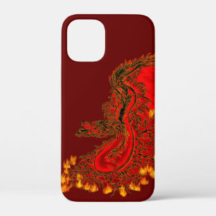 China Dragon red and gold design iPhone 12 Mini Case
